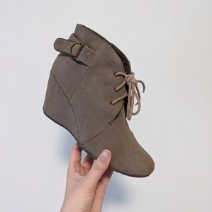 Wedge booties